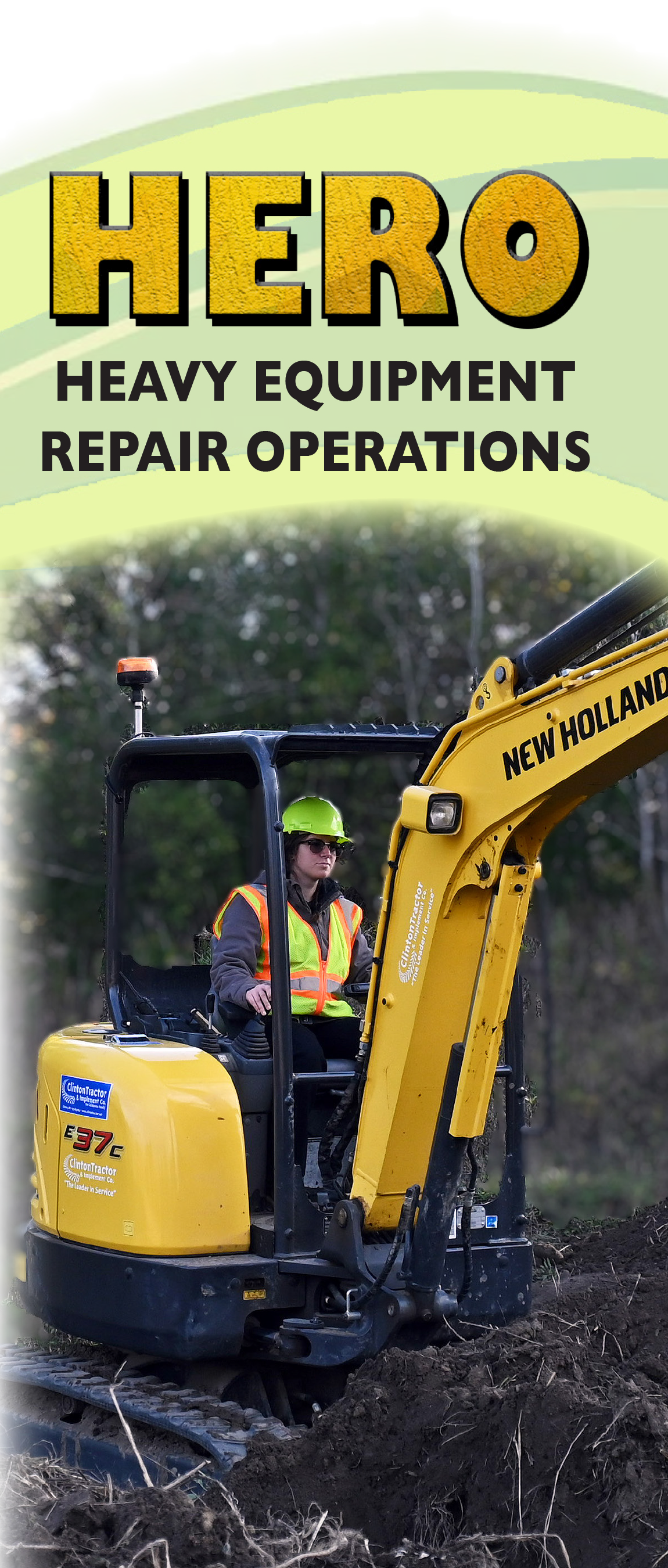 Heavy Equipment Repair Operations program brochure cover