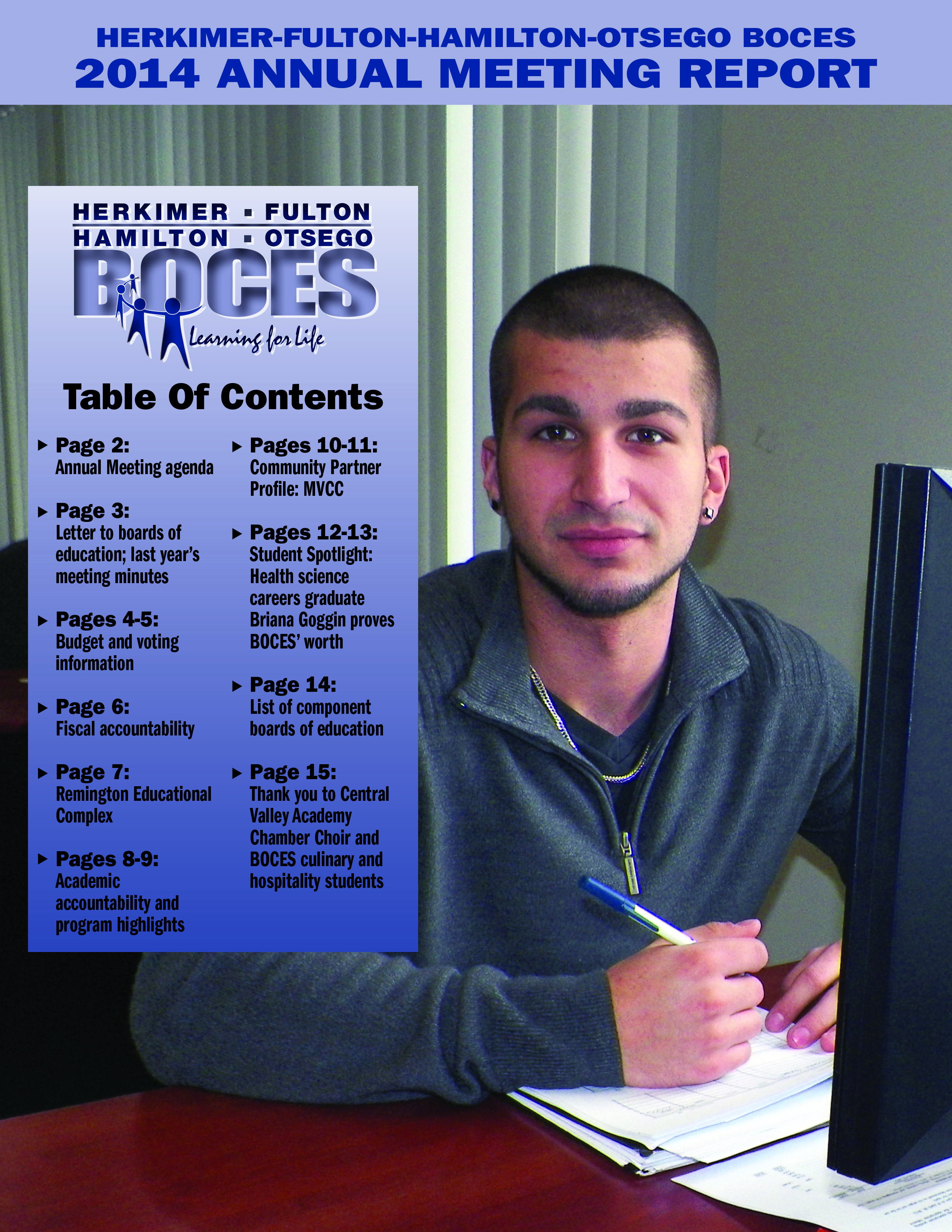 2014 Herkimer BOCES Annual Meeting Report cover