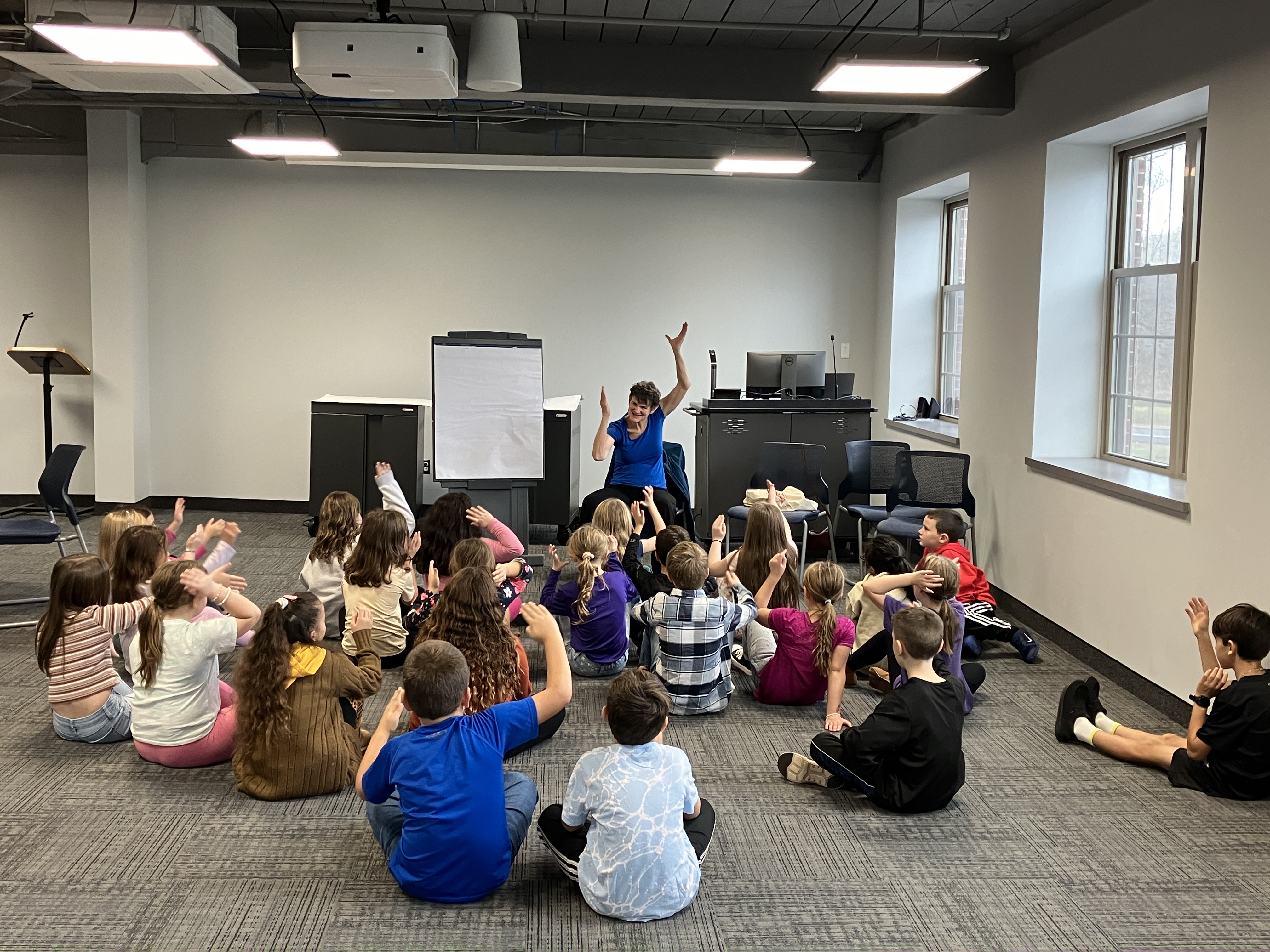 Regi Carpenter storytelling for third graders