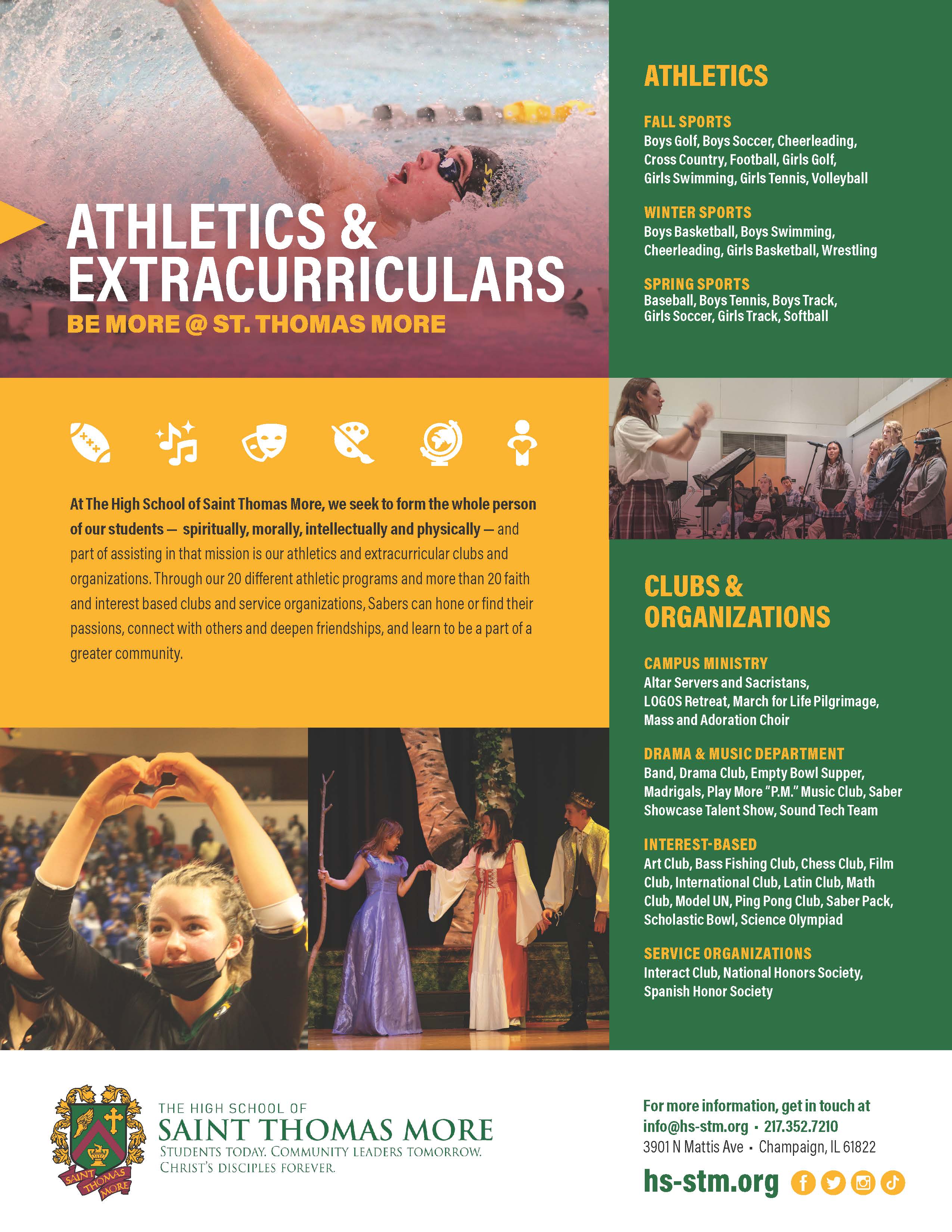 22-23 athletics and extracurriculars flyer