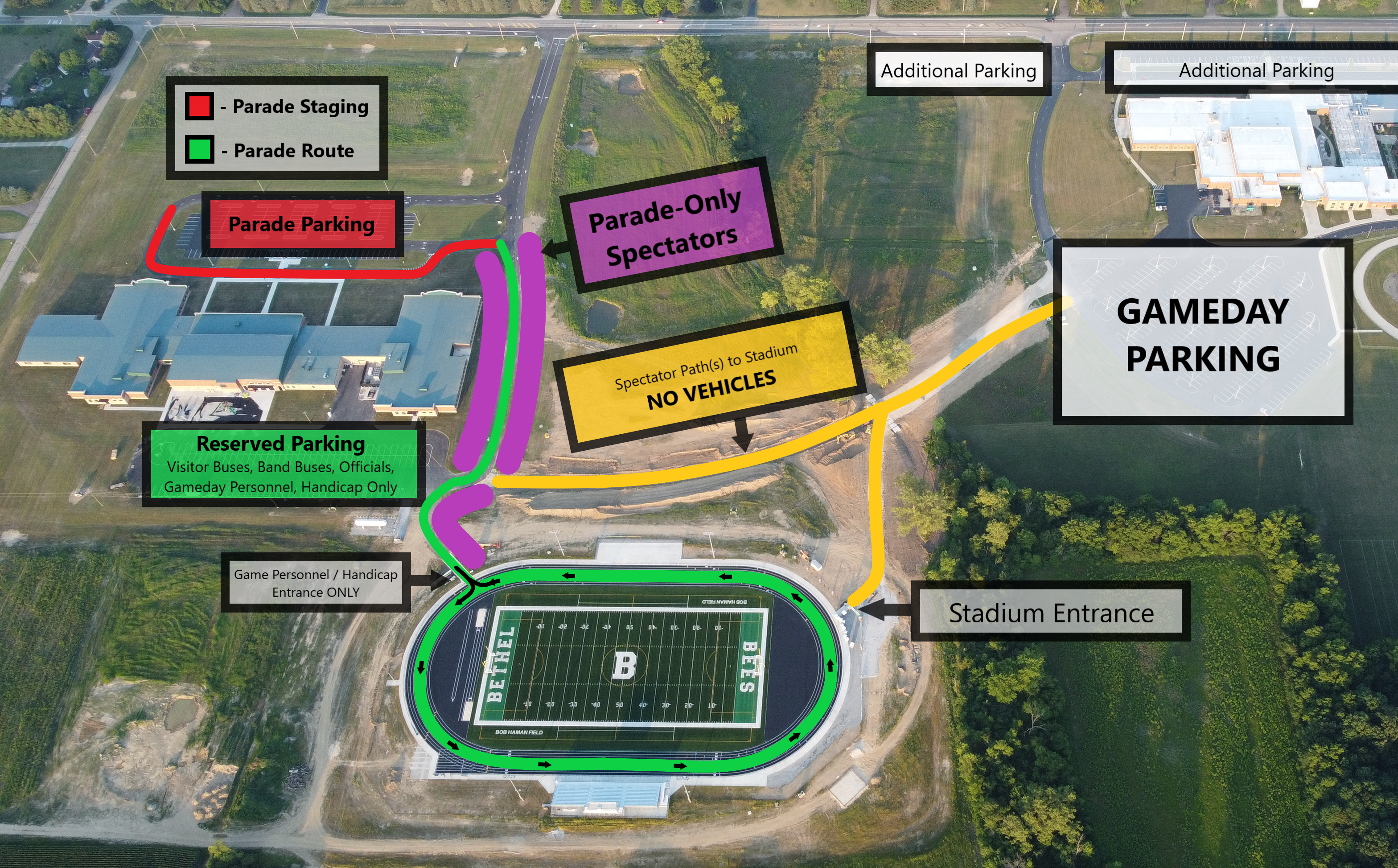 Homecoming Parade Map