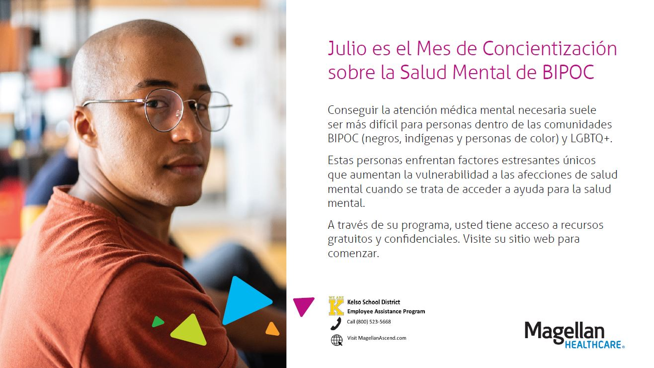 Julio es el Mes de Concientización sobre la Salud Mental de BIPOC
