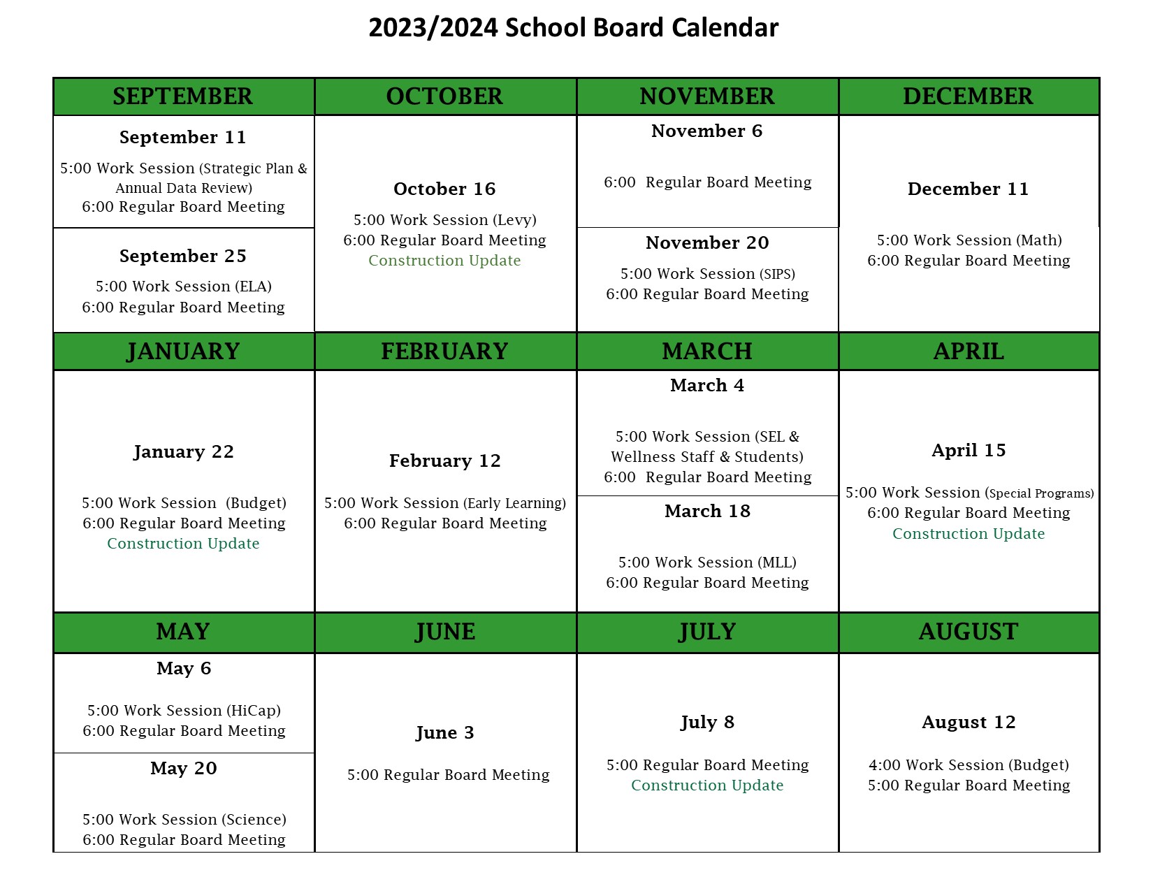 School Board Kelso School District