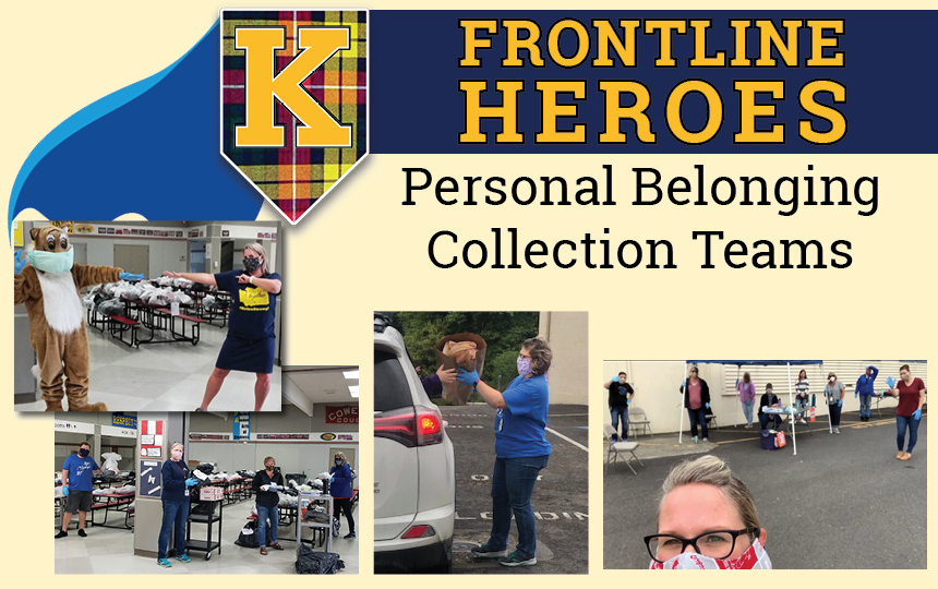 Photos of the Personal Belonging Collection Teams.