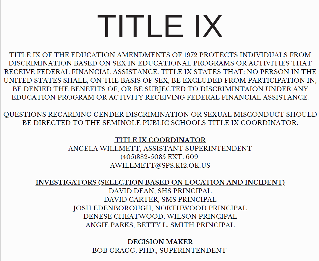 TITLE IX