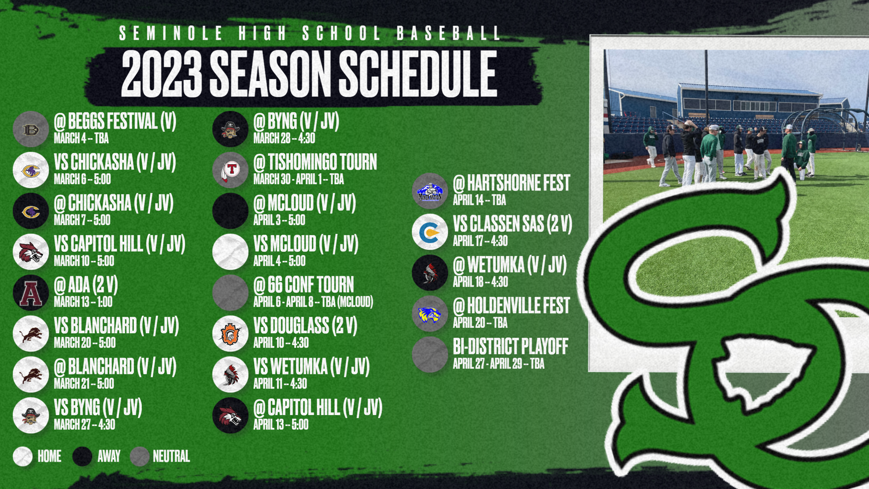 Baseball Schedule -- Image