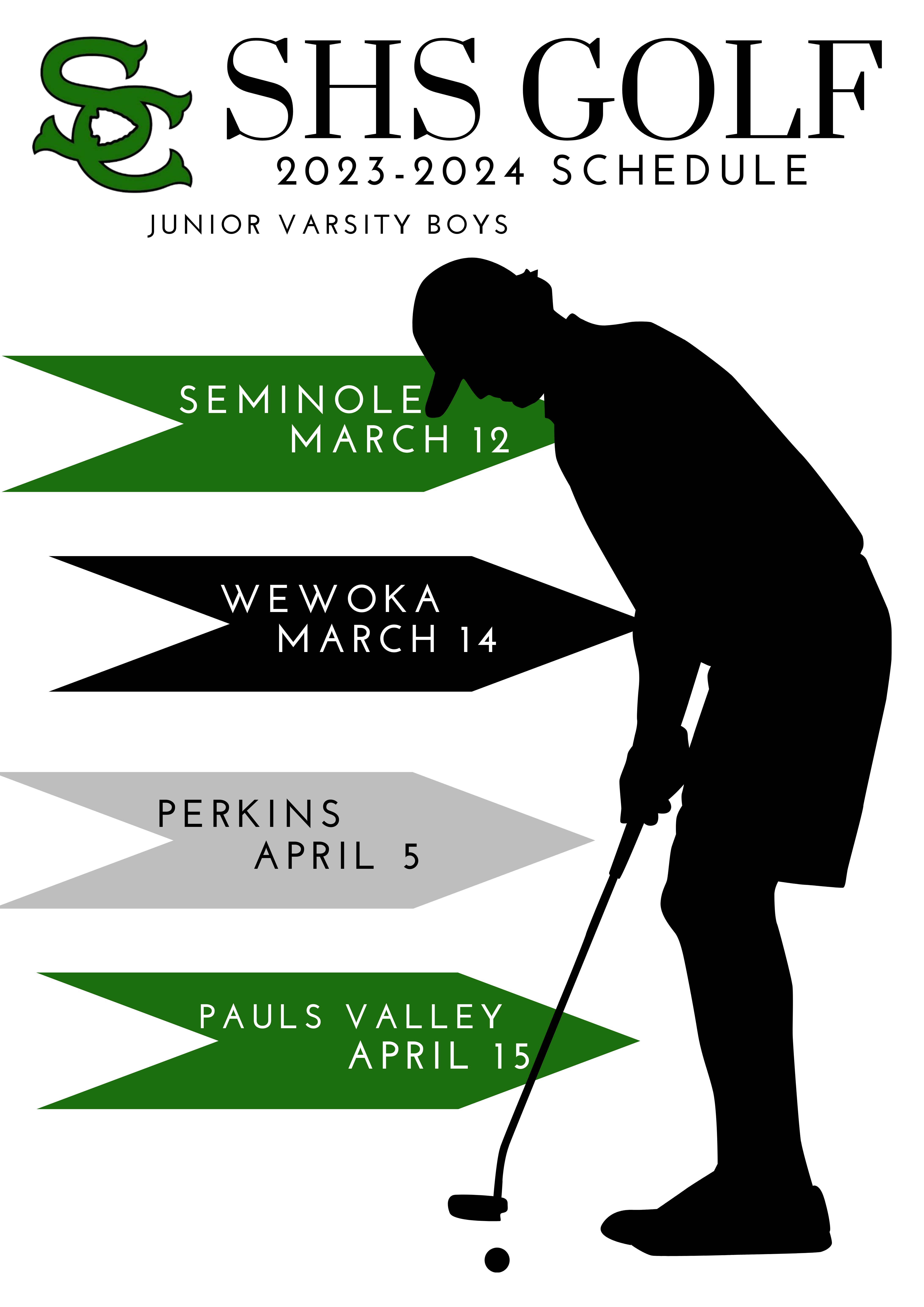 Boys JV Golf Schedule