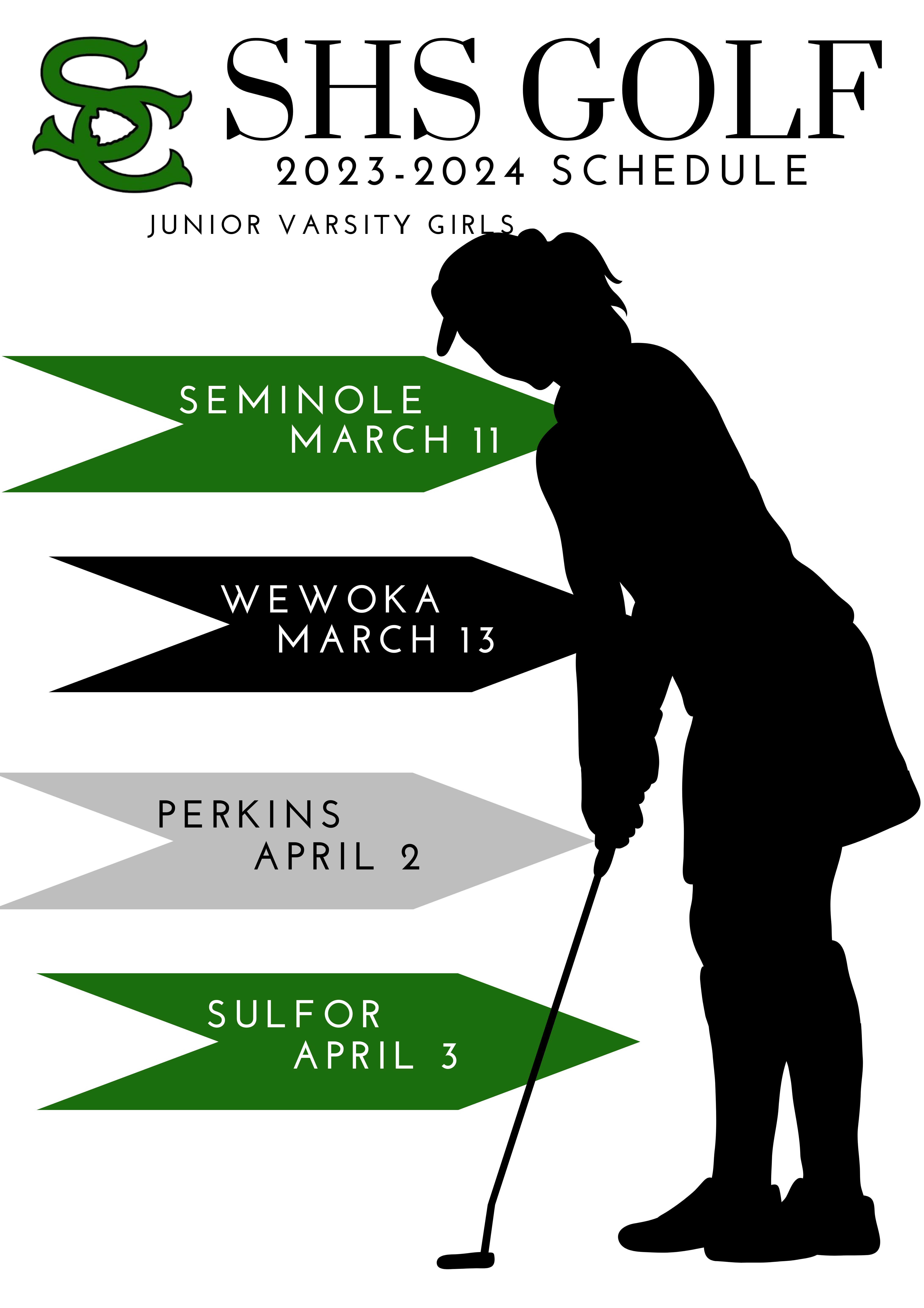 Girls JV Golf Schedule 23-24