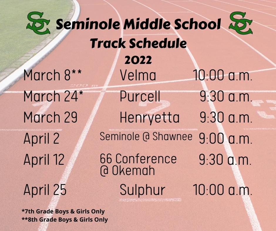 Athletic Schedules Seminole Middle School