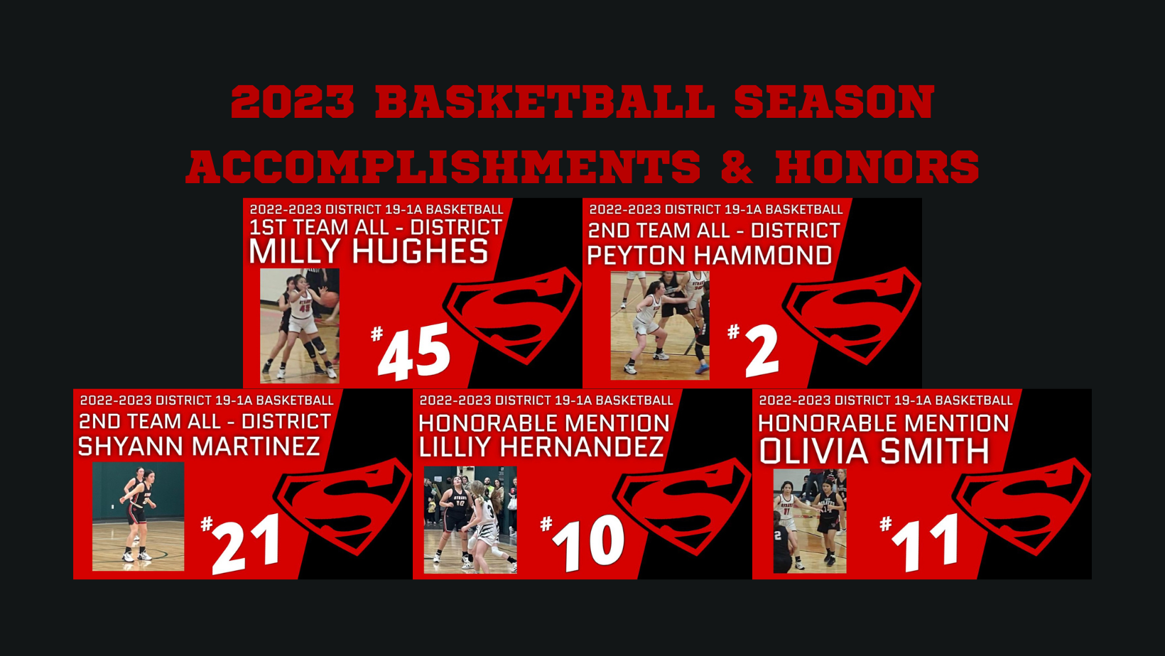 Basketball Honors and Accomplishments