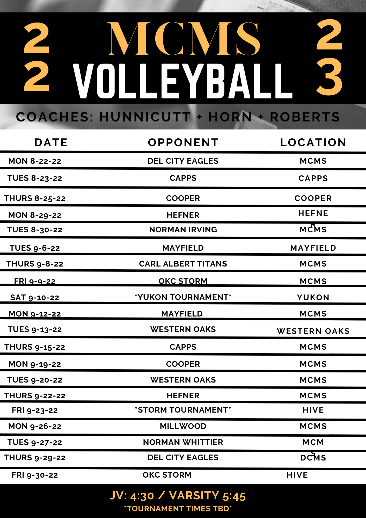 Volleyball Midwest City Middle School