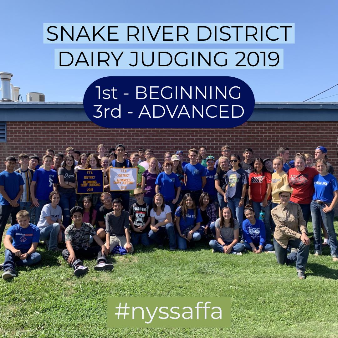 Snake River District Dairy Judging 2019