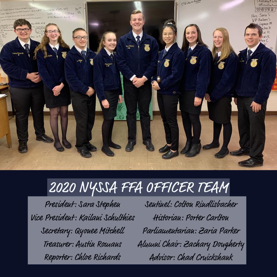 2020 Nyssa FFA Officer Team