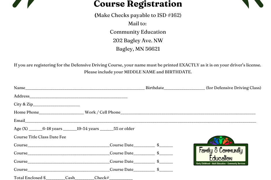 Registration Form 