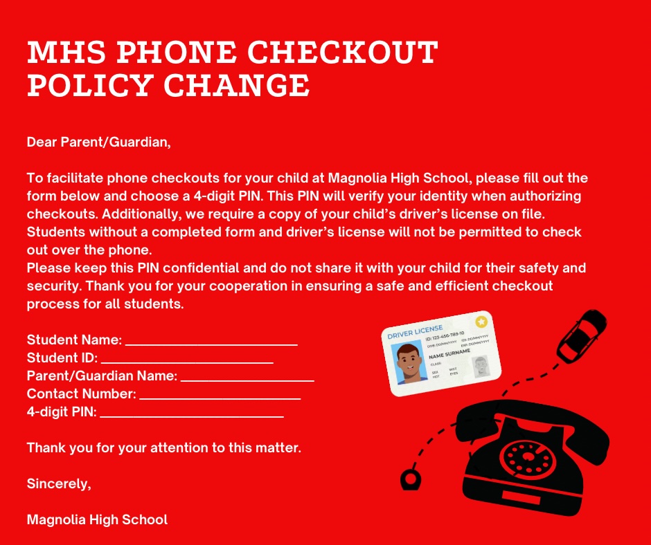 Phone Check Out Form - MHS