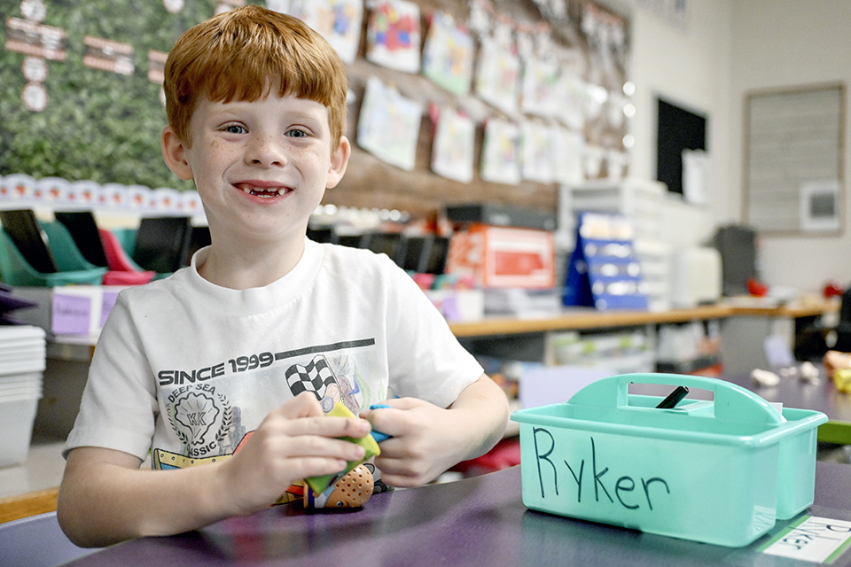 Kid smiling 