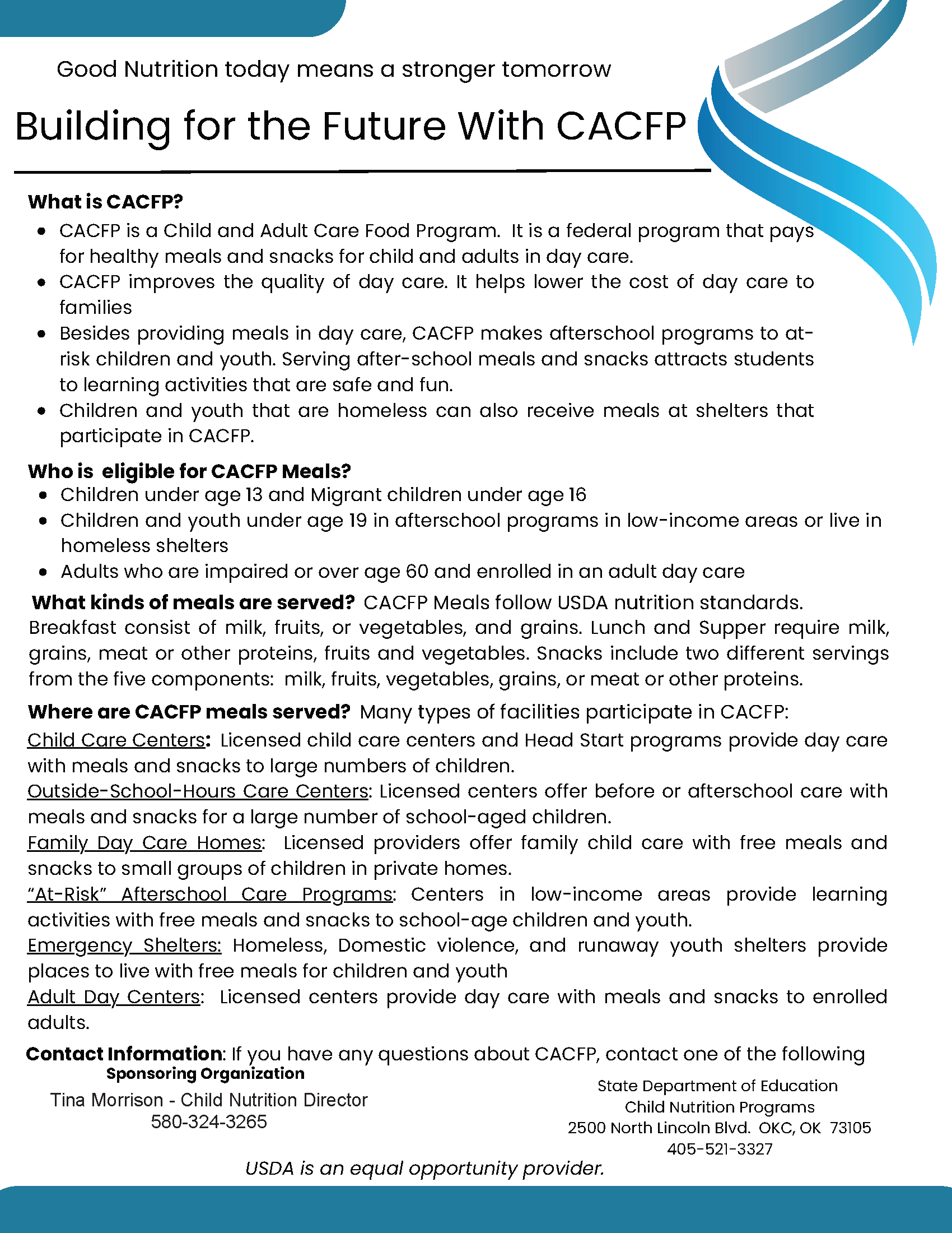 Building for the future with CACFP