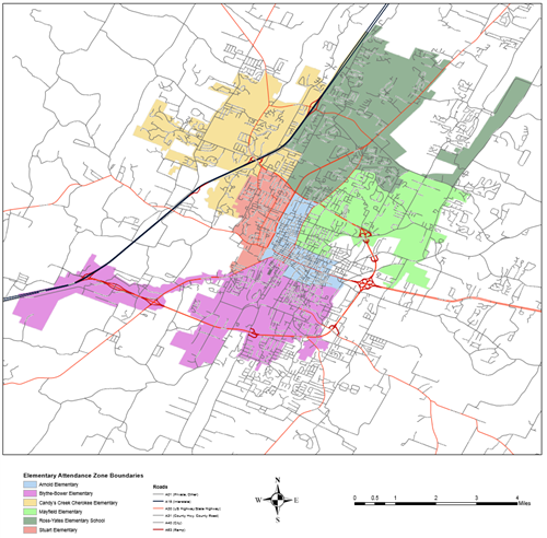 Cleveland Tn City Limits Map Elementary School Zones | Cleveland City Schools