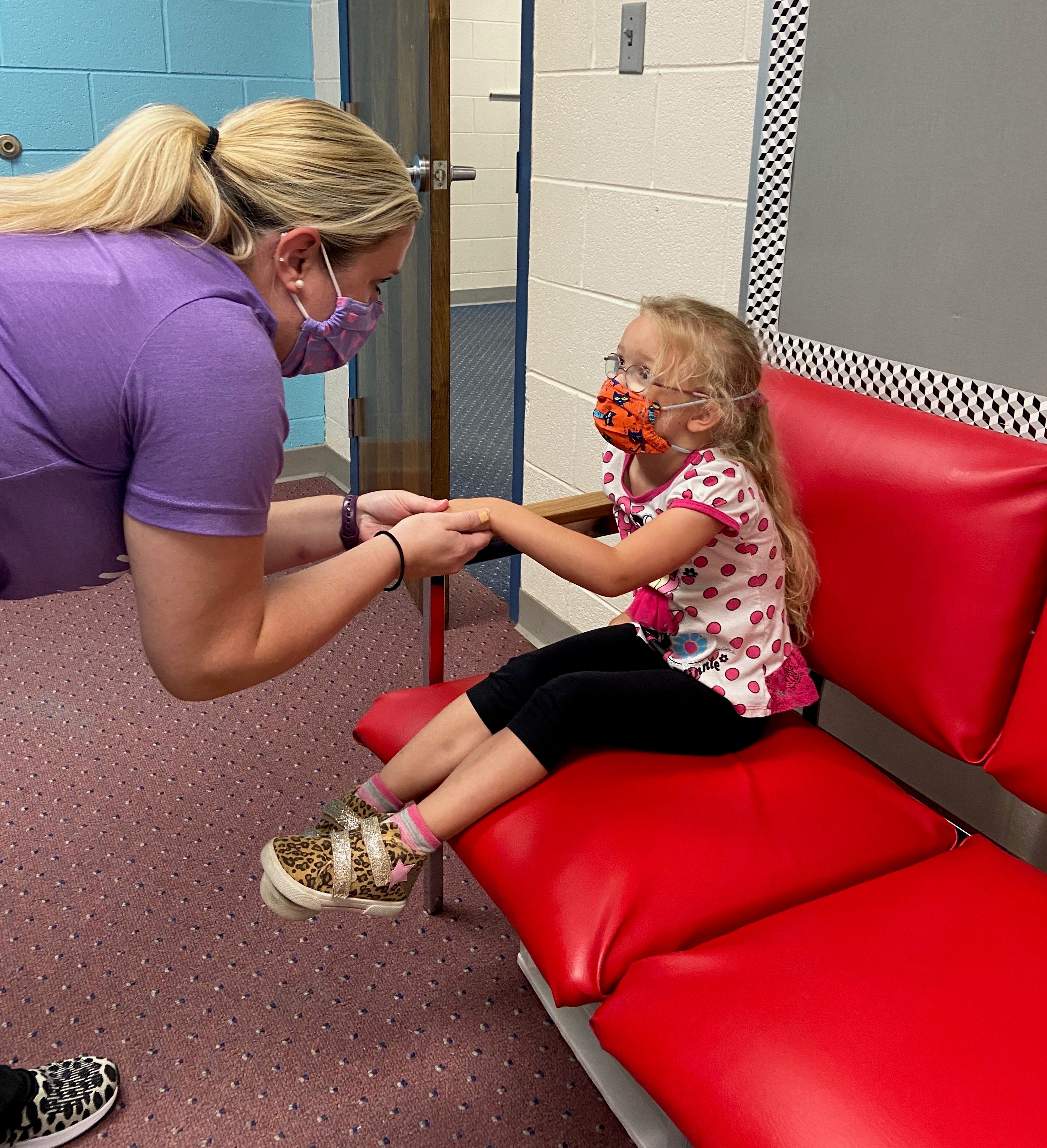 Nurse with student