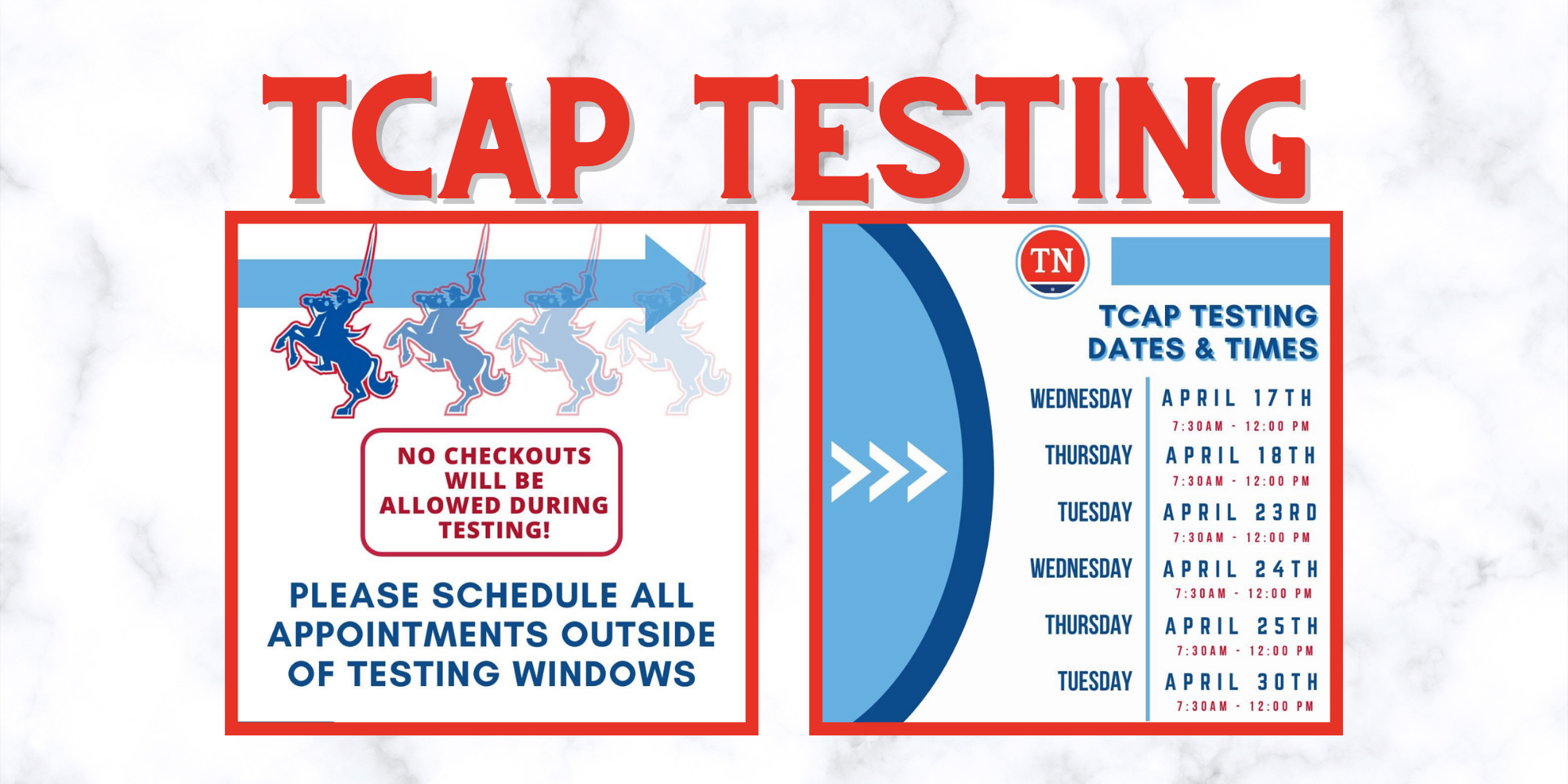 TCAP Dates