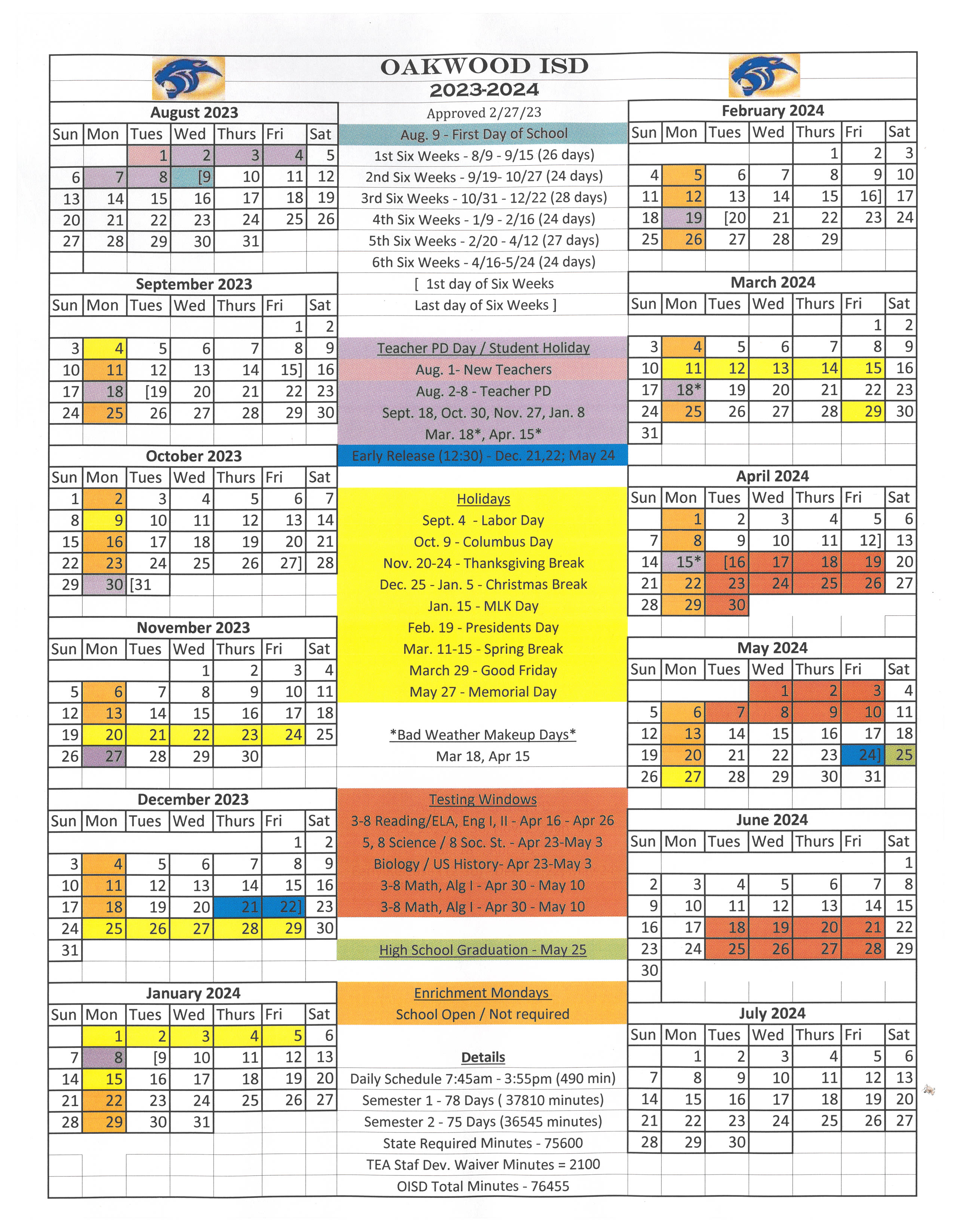 2023-2024 calendar