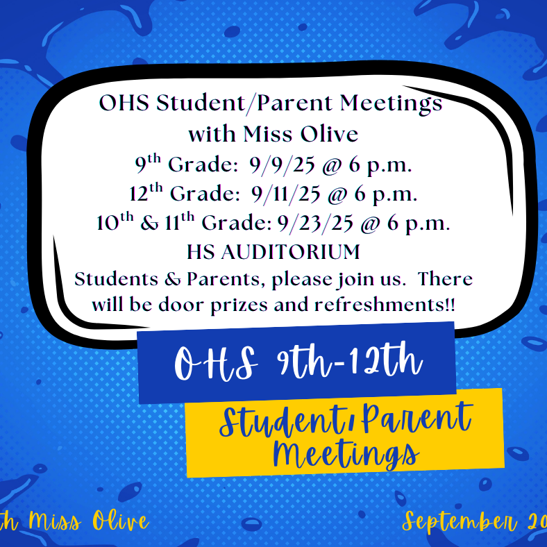 Student/parent meetings