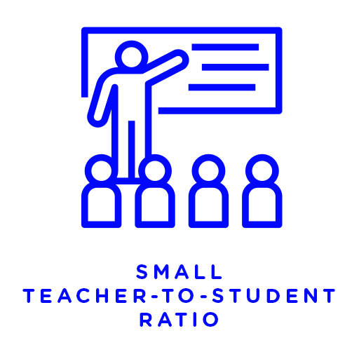 Small teacher-to-student ratio