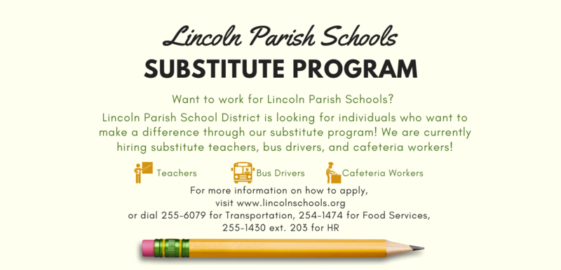 Lincoln Parish Schools Substitute Program