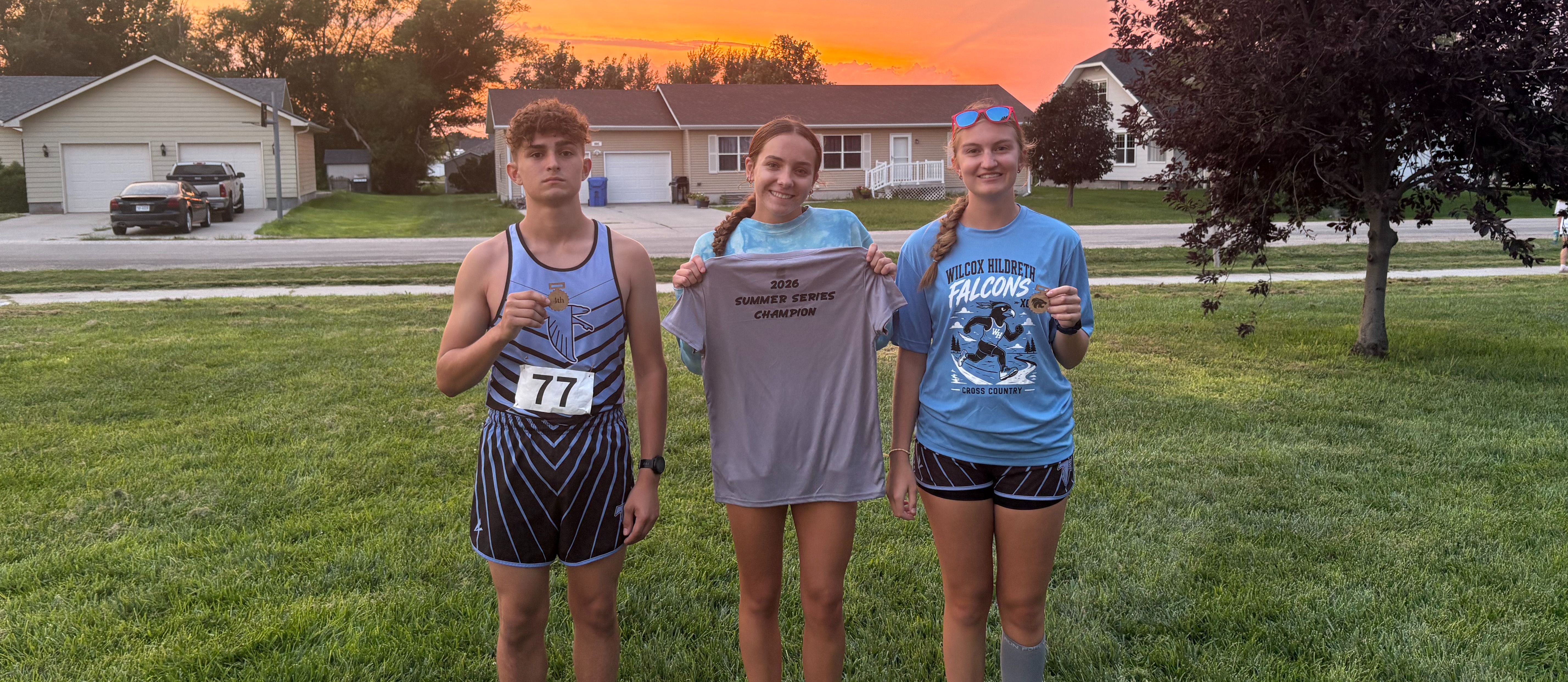Axtell Cross Country Meet: Alex Klatt-Terabelian placed 4th, Chloe Johnson was the Axtell Summer Race Series Champion, and Allegra Johnson placed 5th