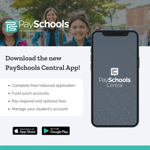 PaySchools APP Instructions Graphic