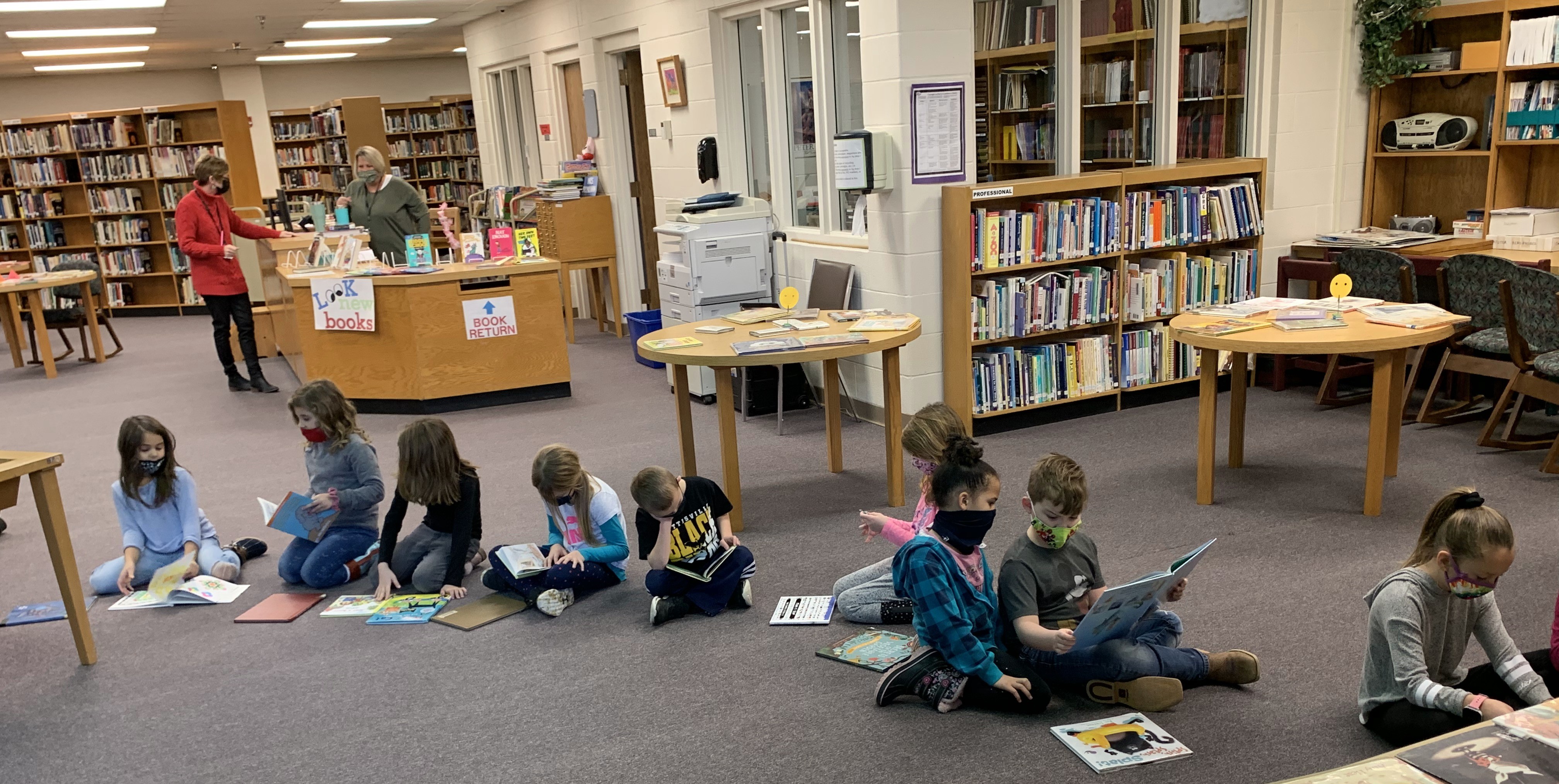 reading on floor