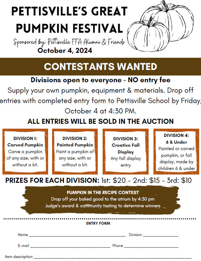 Contestants Wanted - PumpkinFest 2023