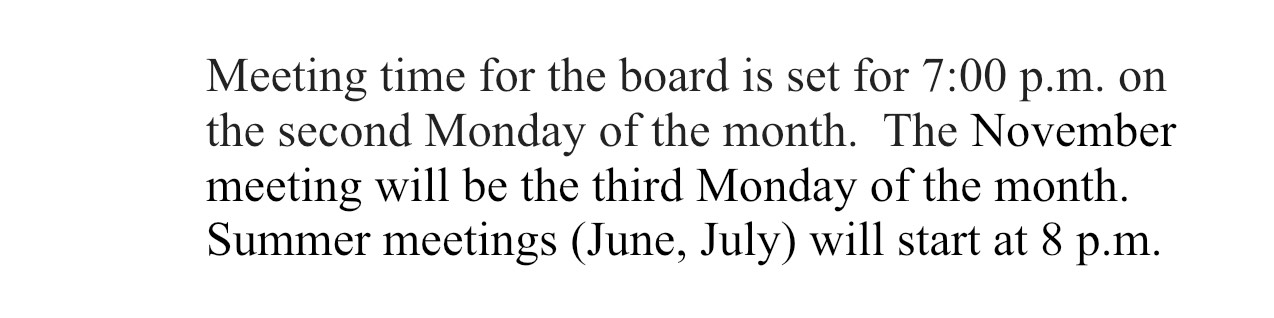 BOE meeting dates