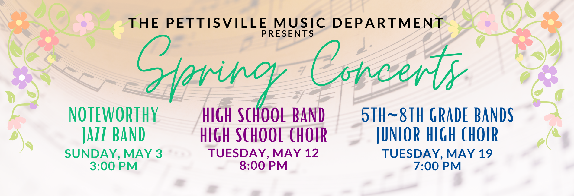 Spring Music Concerts