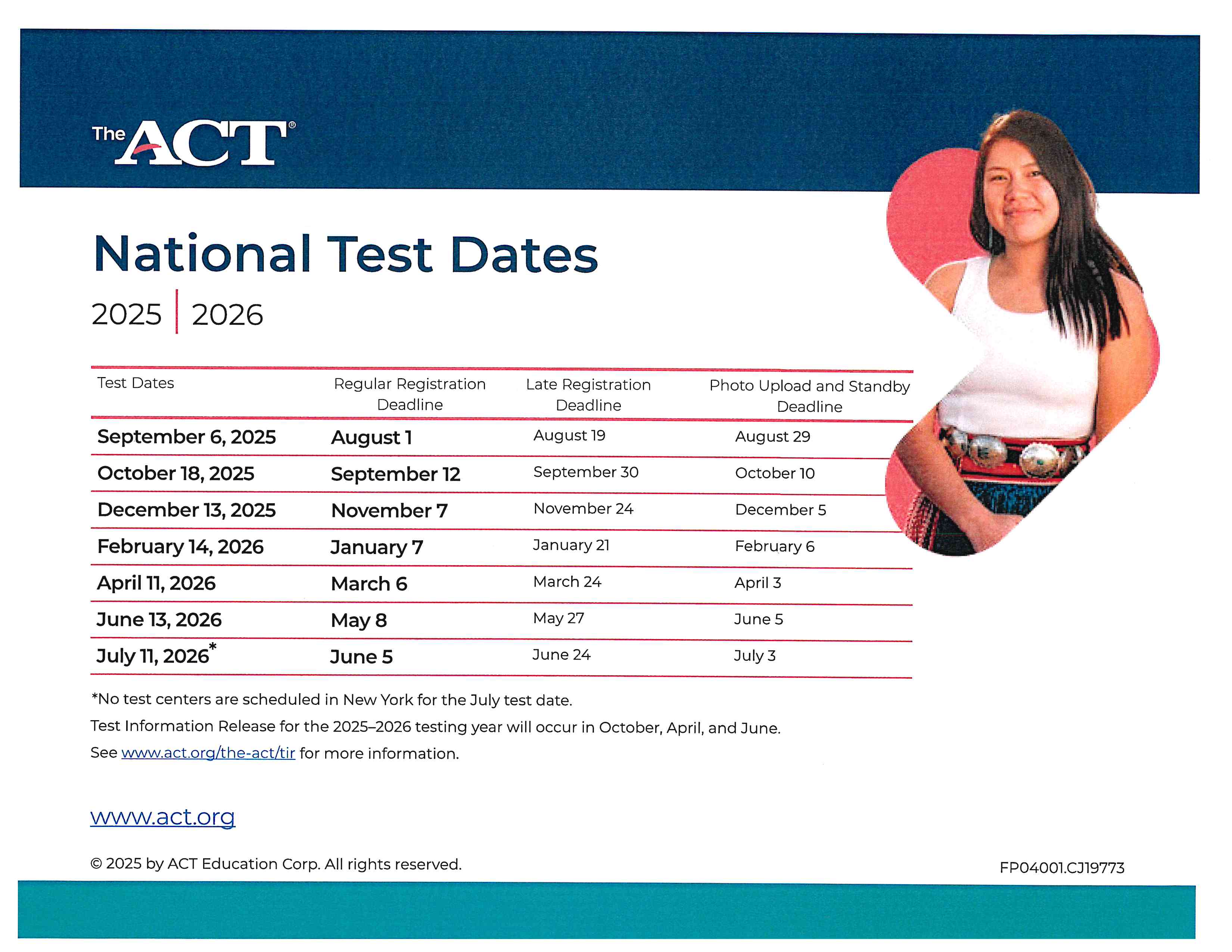 25-26 ACT Dates