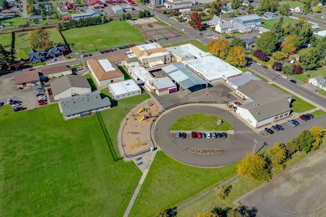 Harrisburg Elementary birds eye view