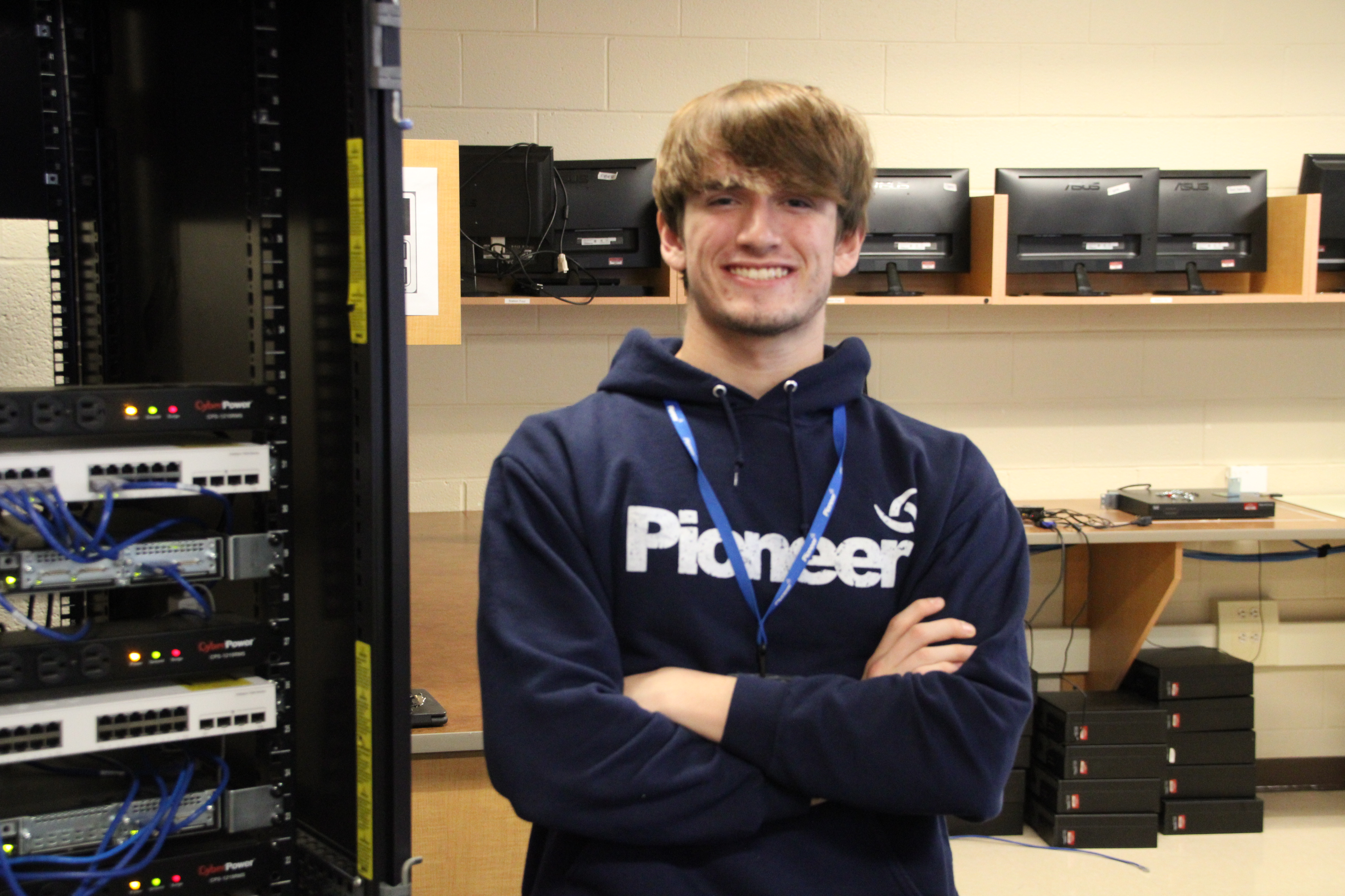 cybersecurity students in the classroom