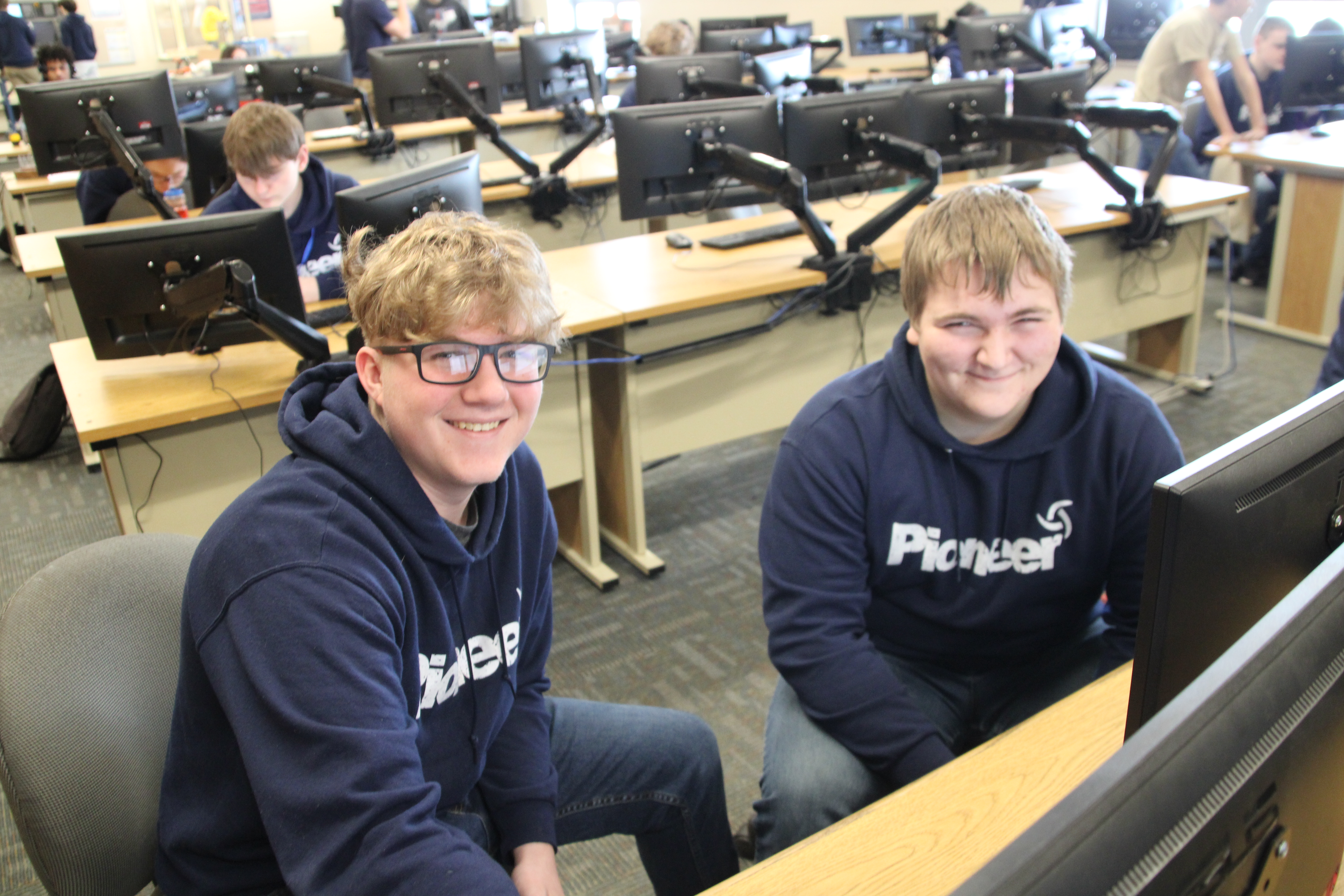 engineering design technology student in the classroom