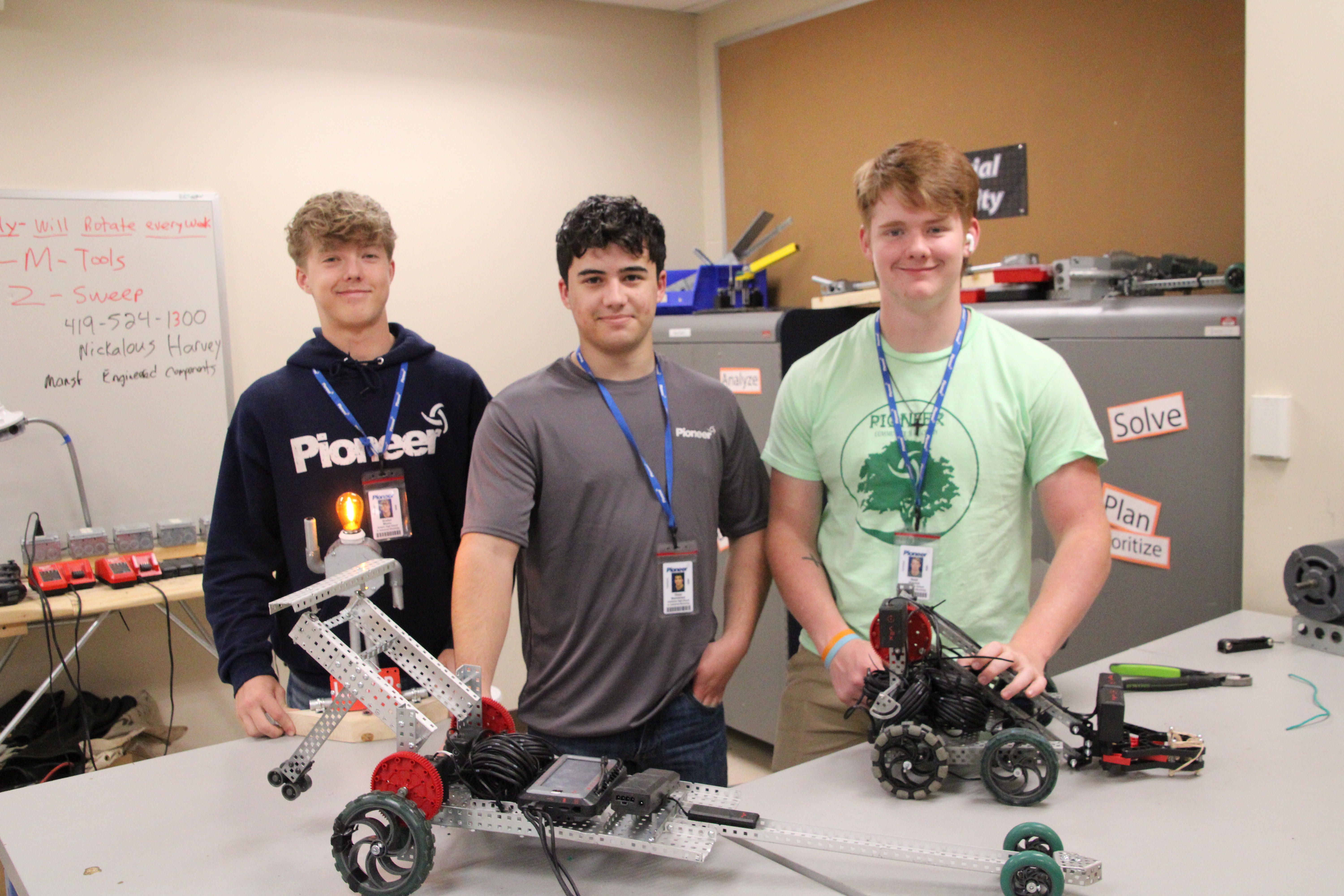 industrial electricity students in the classroom