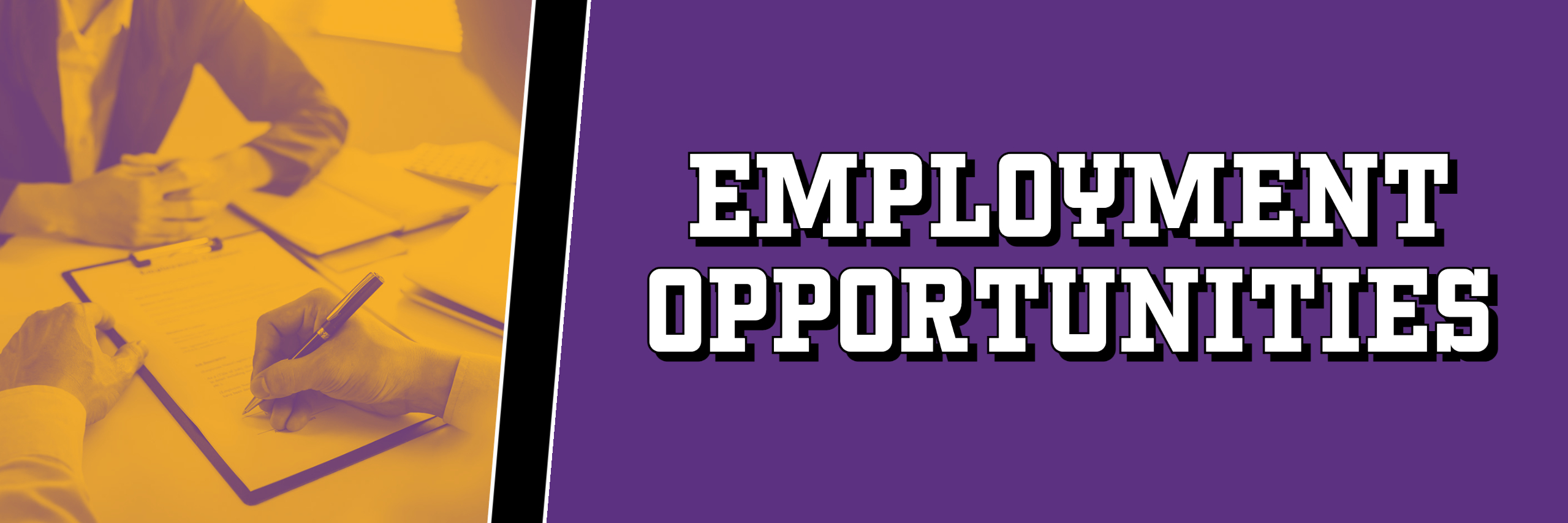 employment opportunities banner