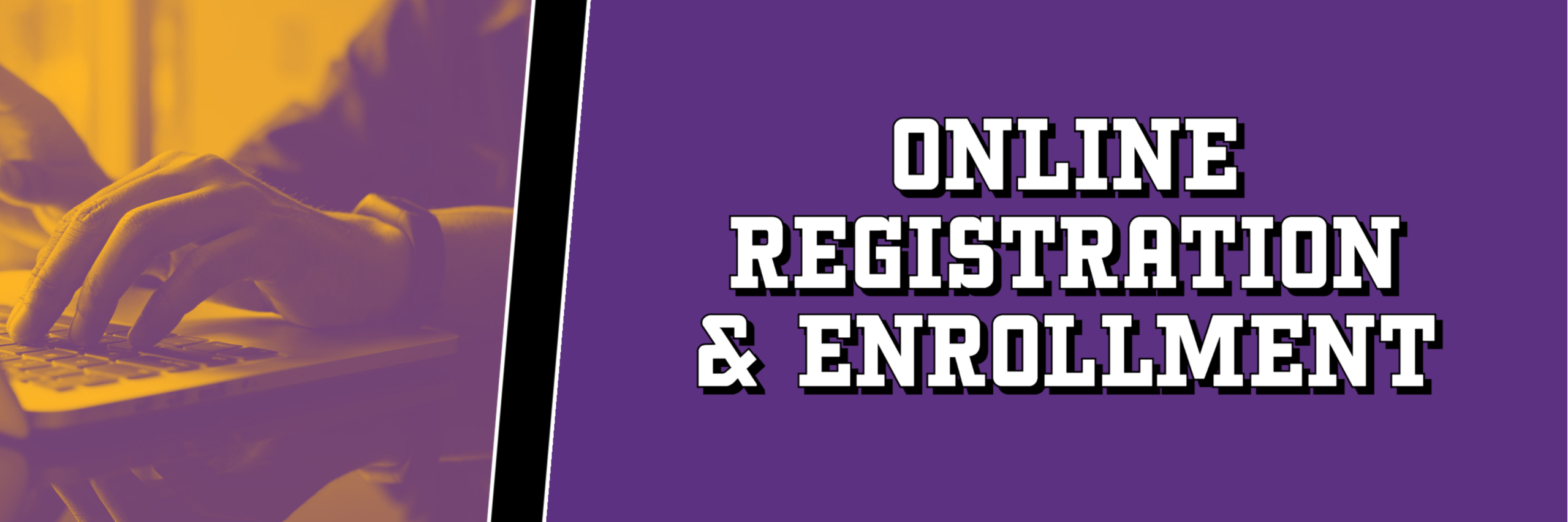 online enrollment banner