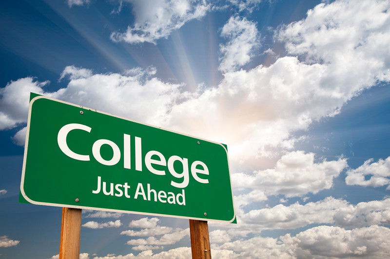 college just ahead