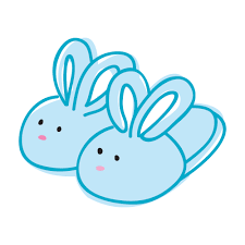 simple k12 bunny slippers logo