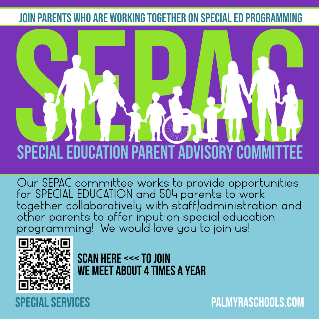 SEPAC looking for parent input poster