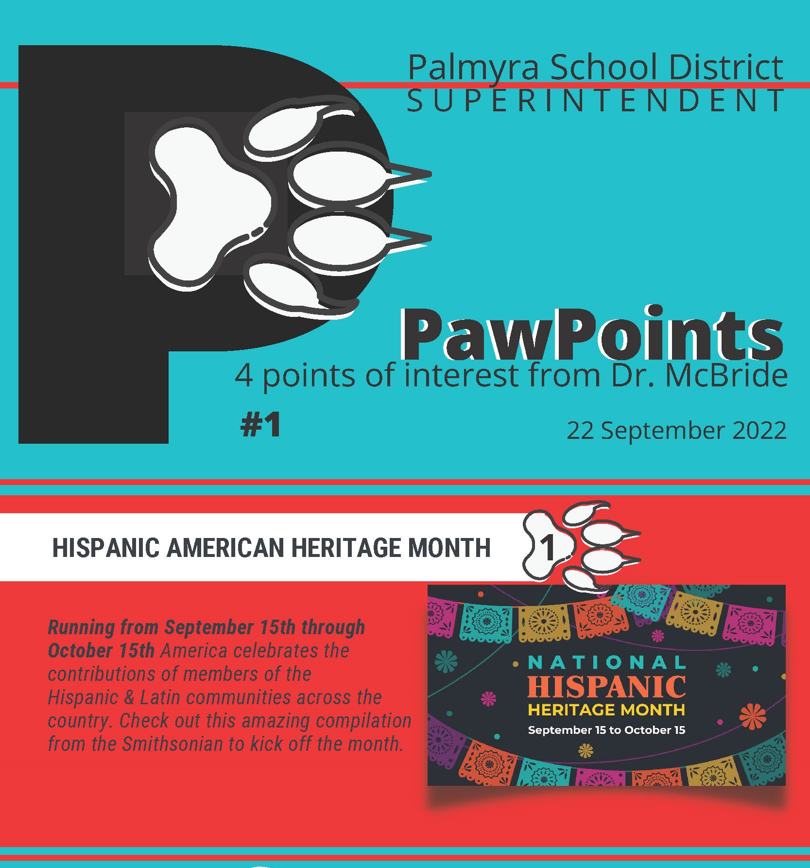 pAW POINTS #1 for 2022/23 hispanic heritage month