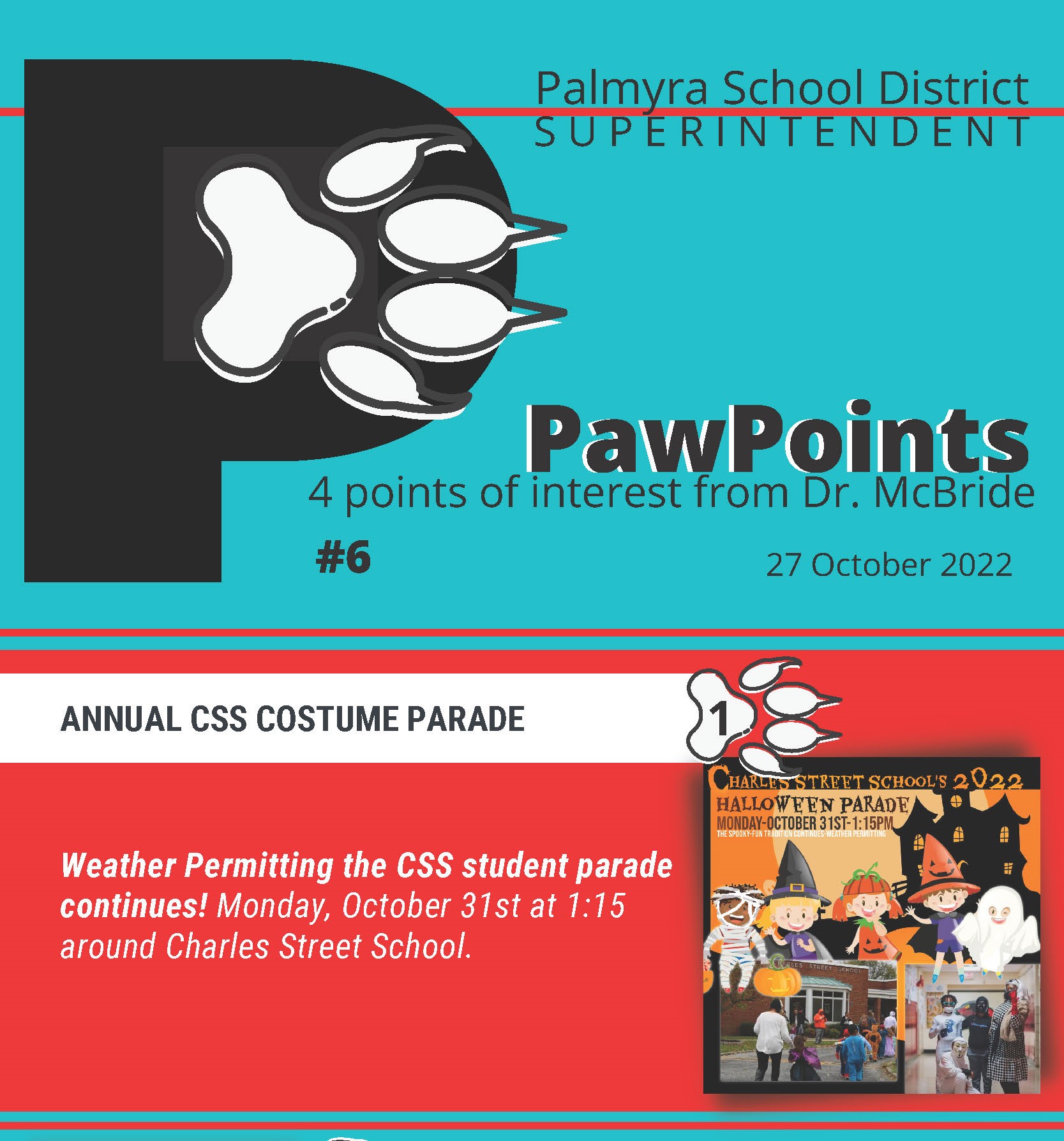 PawPoints6 with Halloween css parade as lead graphic