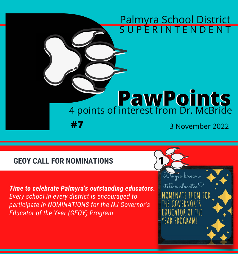Educator of the Year featured on PawPoints7