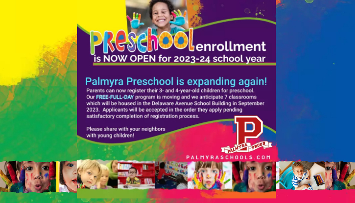 Preschool enrollment is now open