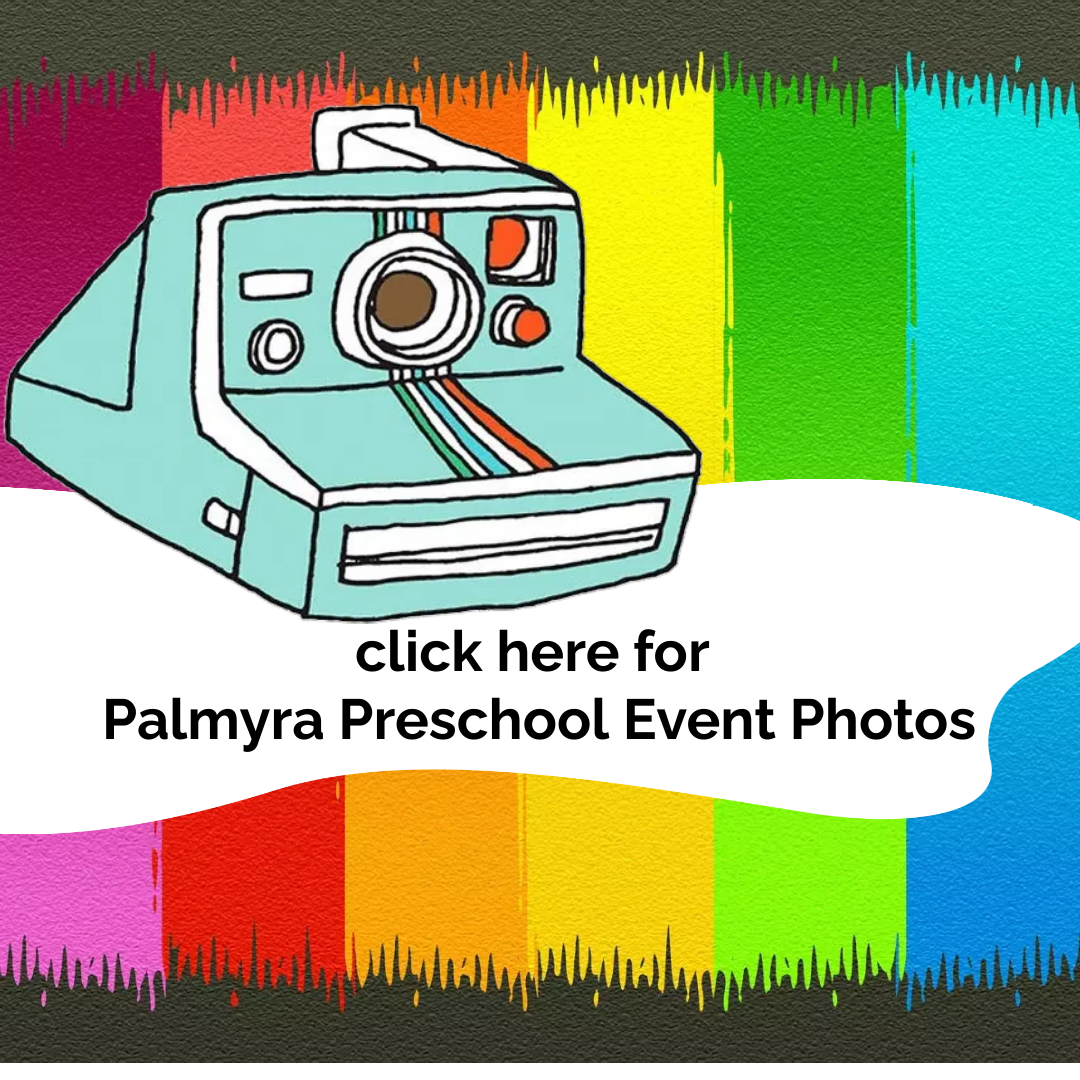 rainbow with polaroid camera graphic for events link page