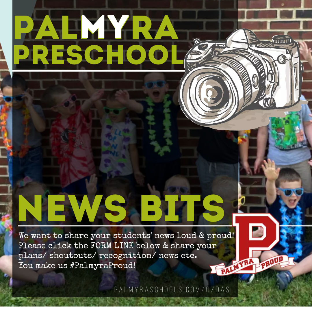 pRESCHOOL newsbits happy kids photo wearing leis with camera graphic